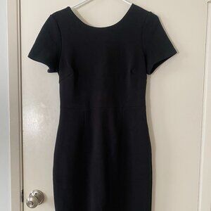 Boden Elsa Ottoman Dress - Black - Size 8P US